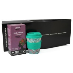 Pack Africa Vaso Bambu y Caspulas Compostables Arabica...