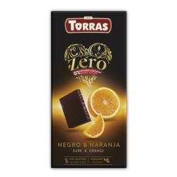Chocolate Negro con Naranja Zero Sin Gluten Vegan 125g...