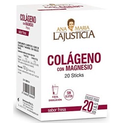 Colageno con Magnesio Sabor Fresa Sin Gluten 20 Sticks...