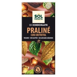 Chocolate Praline Eritritol Bio Vegan Sin Gluten 70g...