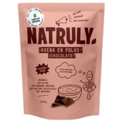 Avena en Polvo Chocolate Sin Gluten Eco Vegan 500g Natruly