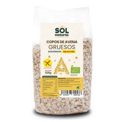 Copos de avena gruesos sin gluten bio 500g Sol Natural