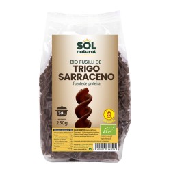 Fusilli trigo sarraceno bio sin gluten 250 g Sol Natural