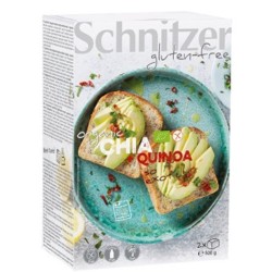 Pan de molde chia y quinoa S/G Bio 500g Schnitzer
