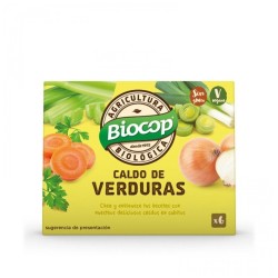 Caldo de verduras cubitos bio 6x11g Biocop