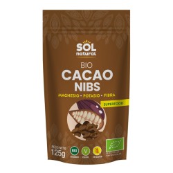 Cacao nibs crudo raw bio 125g Sol Natural