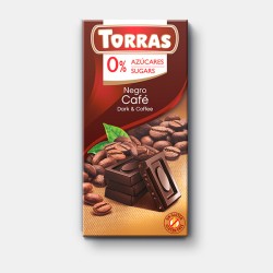 Chocolate Negro con Cafe Sin Gluten Vegan 75g Torras