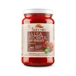 Salsa de Tomate Albahaca Eco Sin Gluten 340gr Sarchio