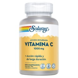 Vitamina-C 1000Mg Sin Gluten Vegan 100comp Solaray