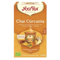 Te Chai Curcuma Sin Gluten Bio Vegan 17inf Yogi Tea
