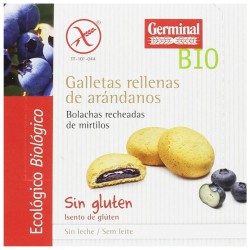 Galletas Rellenas de Crema de Arándanos Sin Gluten Bio...