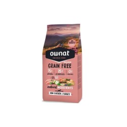 OWNAT GRAIN FREE PRIME MINI ADULT CHICKEN&TURKEY